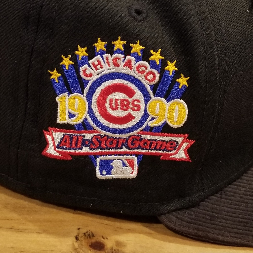 Los Angeles Dodgers Hat New Era 7 1/8 Fitted Black Brown Corduroy Bill All Star - Picture 7 of 12